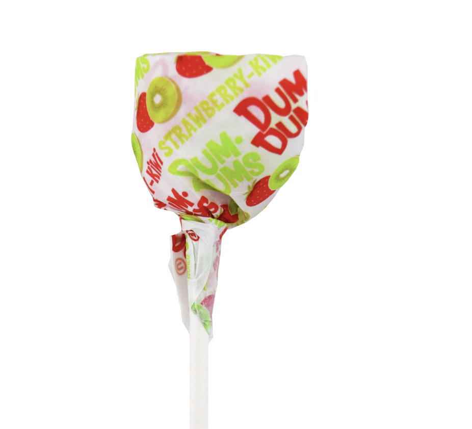 Strawberry Kiwi Dum-Dums Lollipops